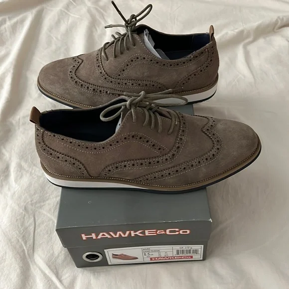 Hawke & Co | Shoes | Hawke Co Suede Wing Tip Shoes | Poshmark display picture 1